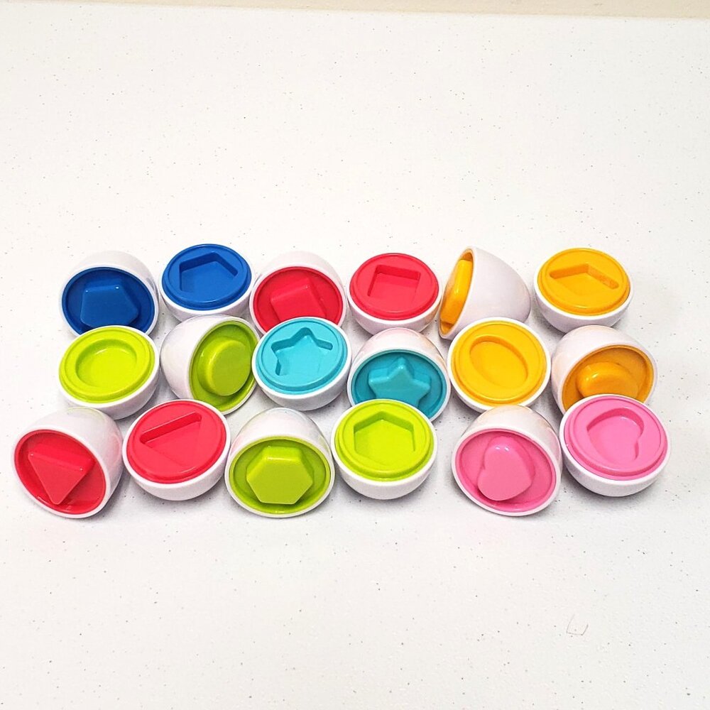 Matching Eggs Colors Shapes Lot of 9 Educational
